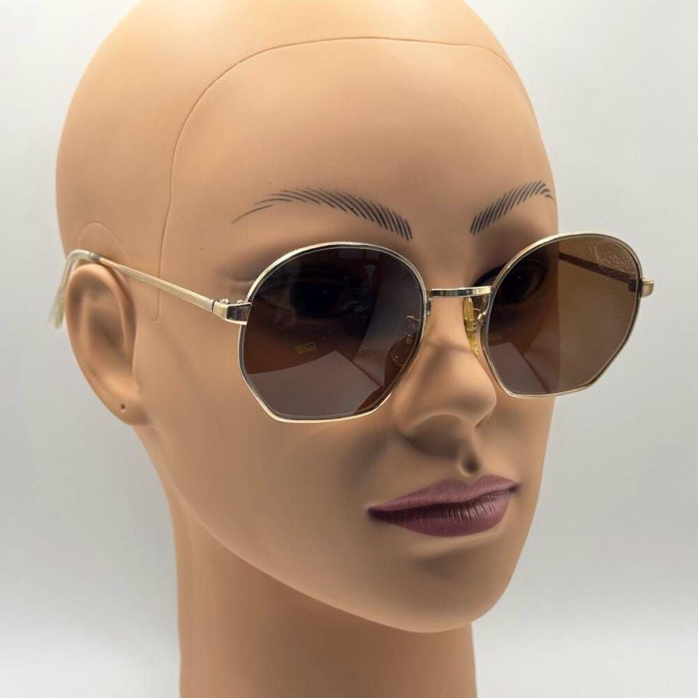 Antique Eyeglasses NON RX | Brown Sun Lens | Thin Wire | 1960s Vintage USA Made